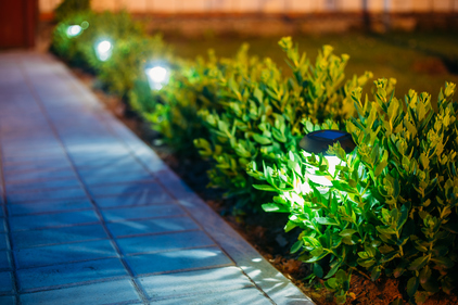 M.R. Electricians Outdoor Lighting Sidewalk Path